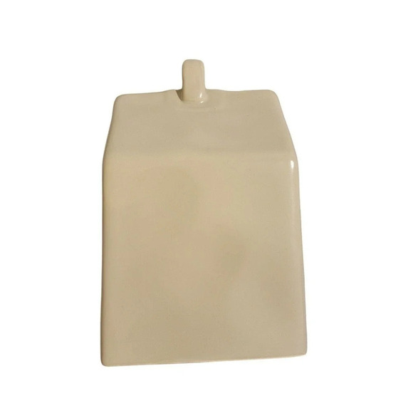 Rae Dunn Ceramic Penthouse 9" Birdhouse Feeder Taupe New - Picture 7 of 12